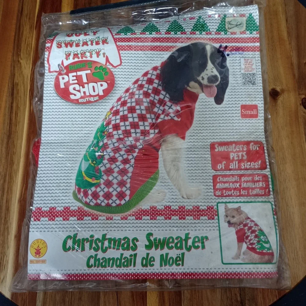 Rubies 580168 Ugly Sweater Christmas‎ Tree Pet Shop Dog Costume Size Small